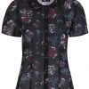 Hell Bunny Poseidon 60's Blouse Black