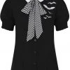 Hell Bunny Trixie Bats Blouse Black