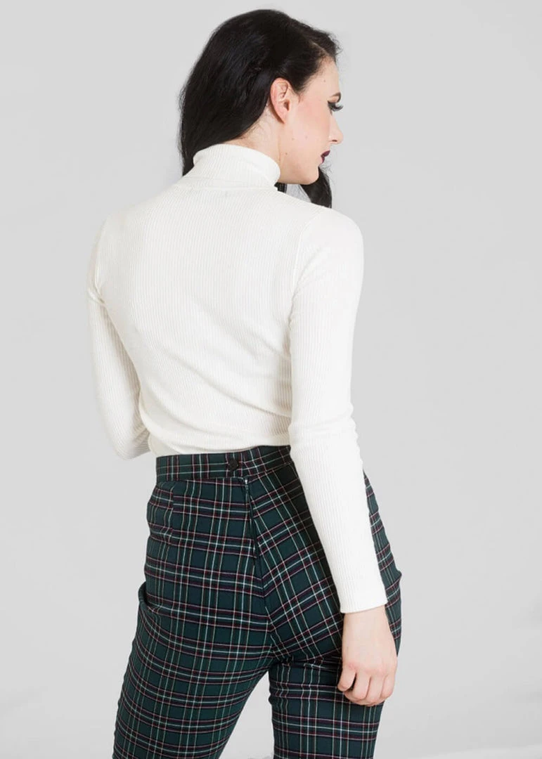 Hell Bunny Spiros 60's Jumper Ivory New In