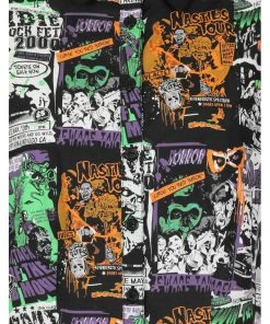 Hell Bunny Be Afraid 50's Halloween Blouse Multi New In