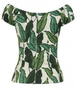 New In Hell Bunny Rainforest 50's Top Ivory