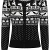 Hell Bunny Spook 50's Cardigan Black White