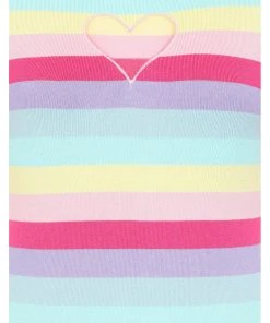 Hell Bunny Love Heart 50's Top Multicolour