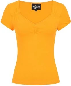 Hell Bunny Mia Top Orange New In