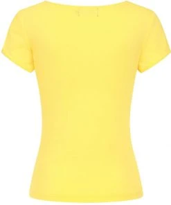 Hell Bunny Mia 50's Top Yellow
