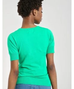 Hell Bunny Flower Power 60's Top Green