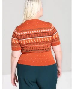 Hell Bunny Vixey 60's Jumper Brown