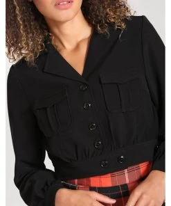 Hell Bunny Ravenwood 40's Jacket Black