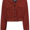 Hell Bunny Ravenwood 40's Jacket Brown