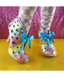 New In Irregular Choice Sirius Rainbow Boots Multi