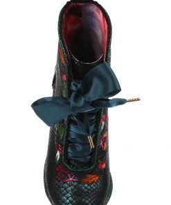 Irregular Choice Woodland Wander 40's Boots Green