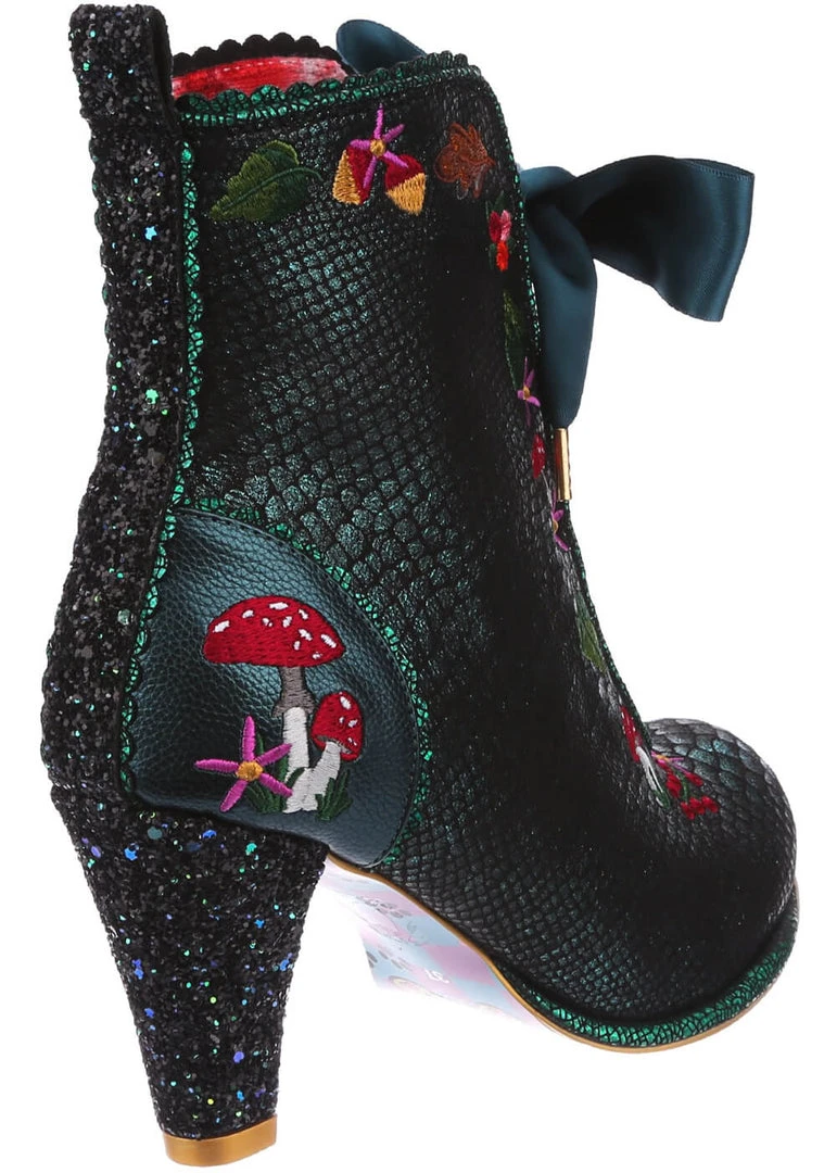 Irregular Choice Woodland Wander 40's Boots Green