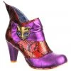 Irregular Choice Miaow Cat 70's Boots Pink Red New In
