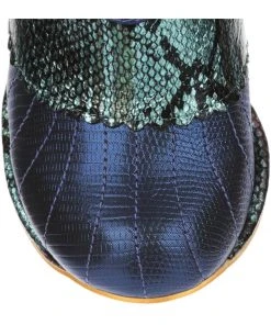 Irregular Choice Miaow Cat 70's Boots Blue Mint New In