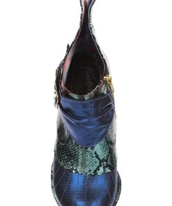 Irregular Choice Miaow Cat 70's Boots Blue Mint New In