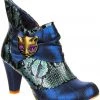 Irregular Choice Miaow Cat 70's Boots Blue Mint New In