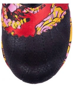 Irregular Choice Miaow Cat 70's Boots Red Black