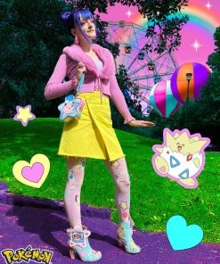 Irregular Choice Pokémon Twinkle Toes Boots Peach