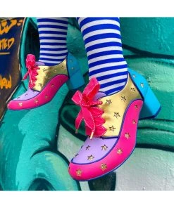 New In Irregular Choice Supernova Stars 60's Pumps In Aqua