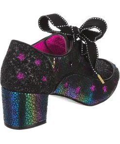 New In Irregular Choice Supernova Stars 60's Pumps Black