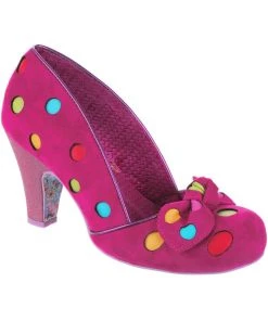 Irregular Choice Spot The Dot Polkadot 50's Pumps Pink