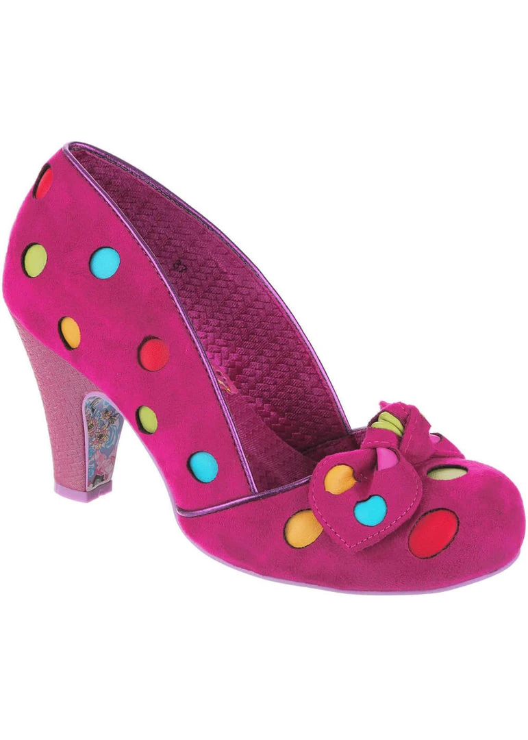 Irregular Choice Spot The Dot Polkadot 50's Pumps Pink