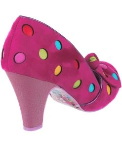 Irregular Choice Spot The Dot Polkadot 50's Pumps Pink
