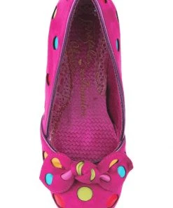 Irregular Choice Spot The Dot Polkadot 50's Pumps Pink