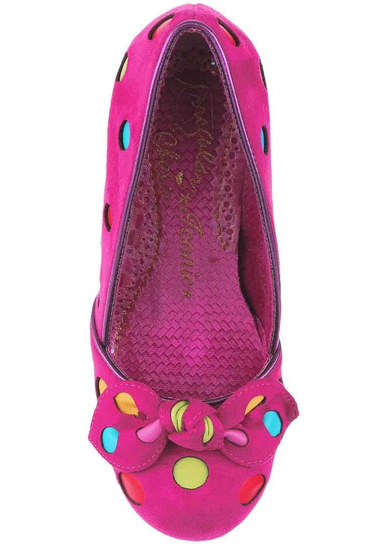 Irregular Choice Spot The Dot Polkadot 50's Pumps Pink