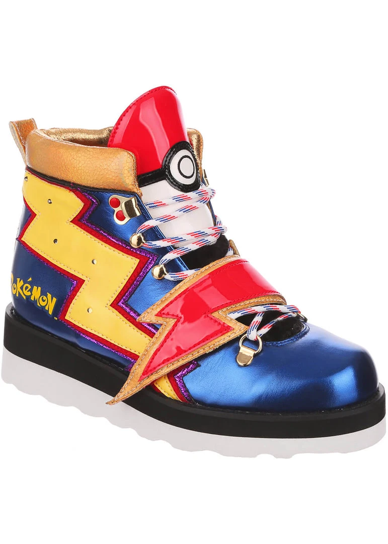 New In Irregular Choice Pokémon Charged Up Sneakers Blue
