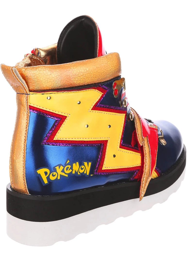 New In Irregular Choice Pokémon Charged Up Sneakers Blue