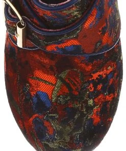 Irregular Choice Licence To Thrill 70's Pumps Navy Orange