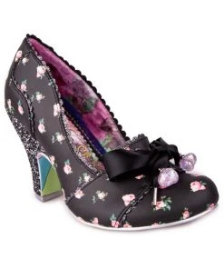 Irregular Choice Tied In A Bow 50's Pumps Black New In
