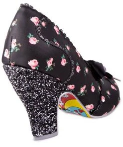 Irregular Choice Tied In A Bow 50's Pumps Black New In