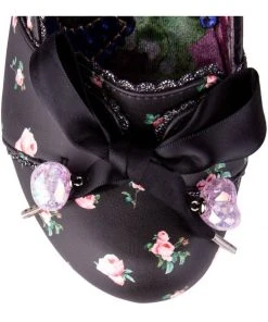 Irregular Choice Tied In A Bow 50's Pumps Black New In