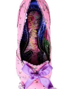 New In Irregular Choice Tied In A Bow 50's Rainbow Pumps Pink