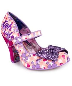 New In Irregular Choice Fancy That Poodle 50's Pumps Purple