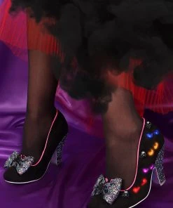Irregular Choice Halloween Somebody's Watching Me Pumps Black