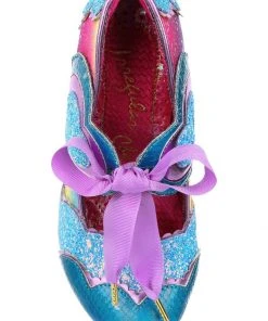 Irregular Choice Right On Heart 50's Pumps In Aqua