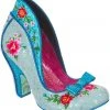 New In Irregular Choice Fancy Folk Pumps In Blue