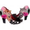 New In Irregular Choice Smitten Kittens Cat 50's Pumps Black