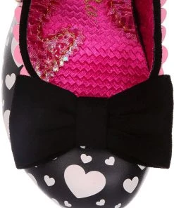 New In Irregular Choice Smitten Kittens Cat 50's Pumps Black