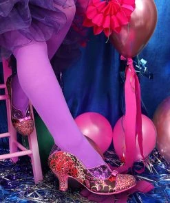 New In Irregular Choice Hold Up 40's Pumps Pink Purple