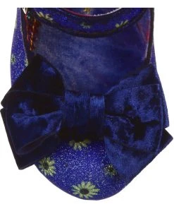 New In Irregular Choice Spring Breeze Flowers 60's Pumps Blue