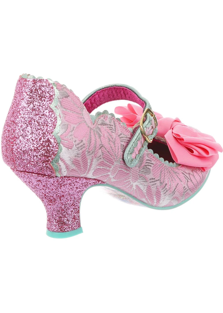 New In Irregular Choice Summer Breeze 40's Pumps Pink
