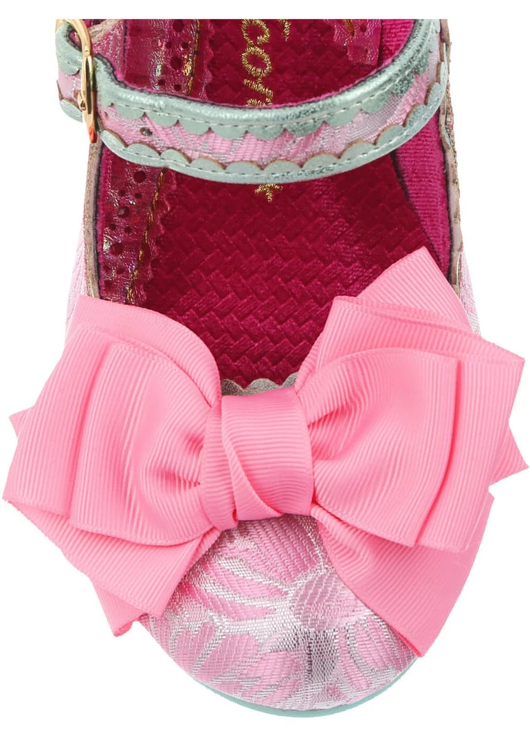 New In Irregular Choice Summer Breeze 40's Pumps Pink