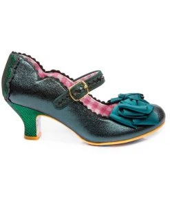 New In Irregular Choice Summer Breeze Pumps Green