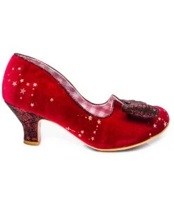 Irregular Choice Dazzle Razzle Stars Pumps Red