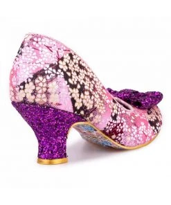New In Irregular Choice Dazzle Razzle Floral 40's Pumps Pink
