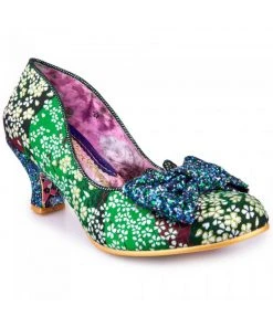 New In Irregular Choice Dazzle Razzle Floral 40's Pumps Green